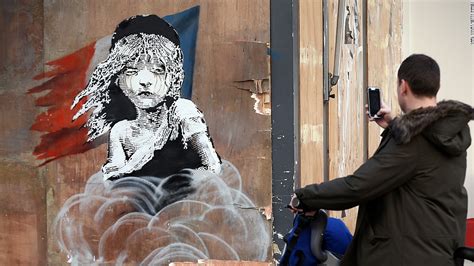 Banksy Takes Aim At French Police Aggression In Calais Cnn Style