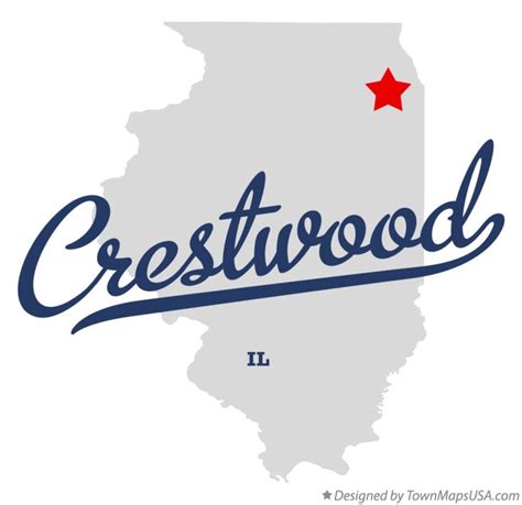 Map Of Crestwood Il Illinois