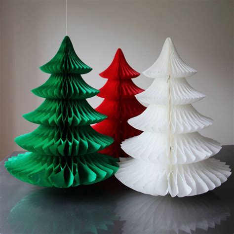 Paper Honeycomb Christmas Tree Decorations Christmas Tree Decorations Paper Party Decorations