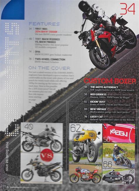 Bmw Motorcycle Magazine S1000r R1200rt K1600gtl R1200gs F800gs Customer