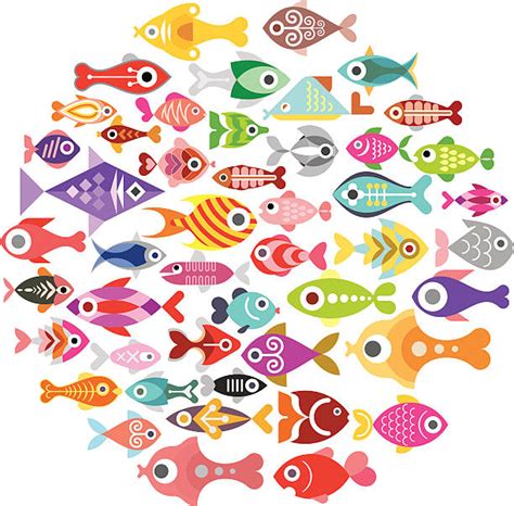 School Of Fish Illustrations Royalty Free Vector Graphics And Clip Art