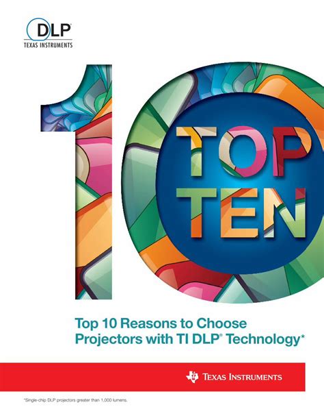 Pdf Top 10 Reasons To Choose Projectorswith Ti Dlp · Pdf Filetop 10 Reasons To Choose