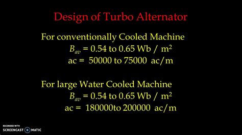 Design Of Turbo Alternator Design Of Synchronous Machine Youtube