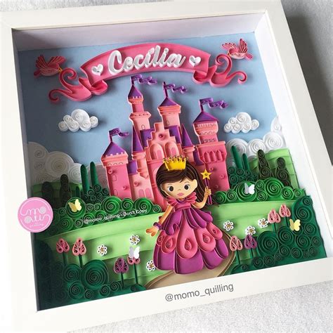 Momo Quilling And Paper Art On Instagram “para A Princesa Cecília 👸🏻