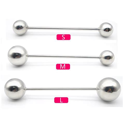 Movconly Stainless Steel Double Ball Dumbbell Anal Plug G Spot For Sm