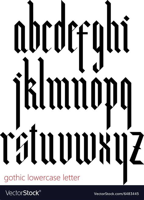 Blackletter Modern Gothic Font All Lowercase Letters Download A Free
