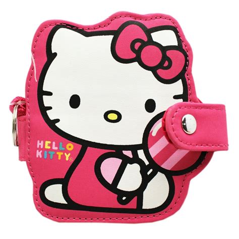 Sanrio Hello Kitty Pink Snap Button Cosmetic Id Casewallet Walmart