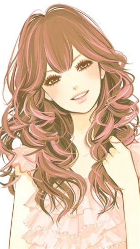 10 Best Images About Anime Girl Curly Hair On Pinterest Scarlet Tumblr Girls And Girl Drawings