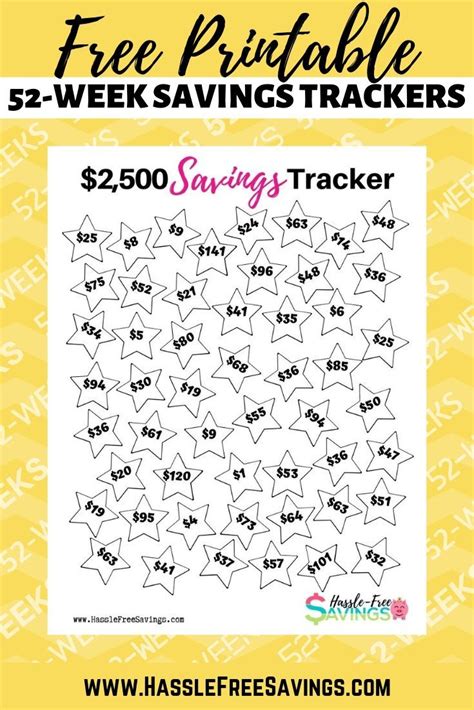 This Free Printable Money Saving Chart Is Designed To Help You Save