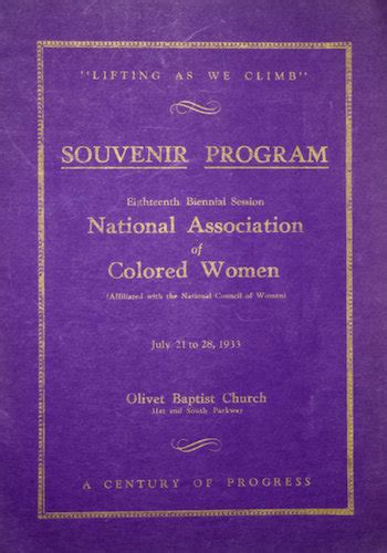 National Association Of Colored Womens Clubs Formed African American