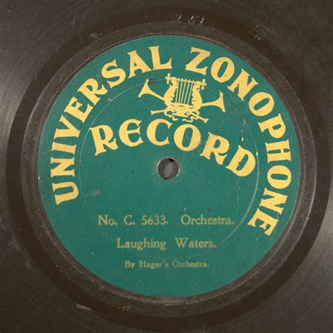Zonophone matrix 251. Laughing water / Hager's Orchestra - Discography ...