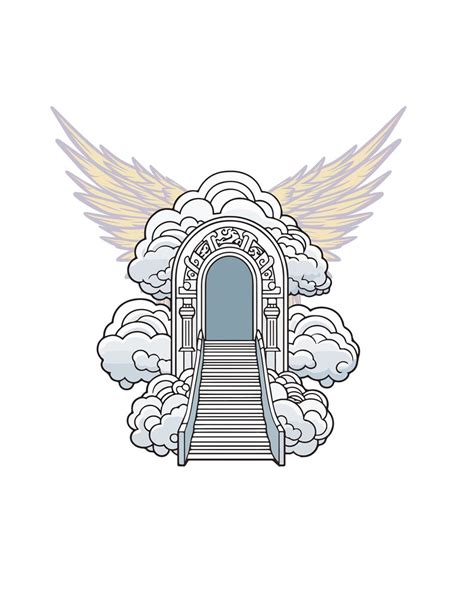 Heavenly Clouds Png Heaven Gates Png Heaven Svg Etsy