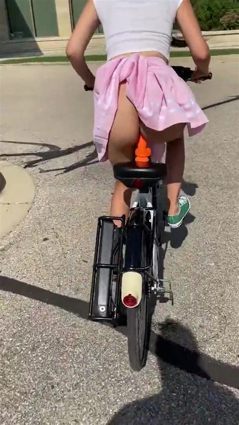 Girl Dildos While Riding Bike ThisVid Com