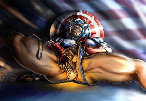 Captain America Dildo Fun Gay Superhero Sex Pics Luscious