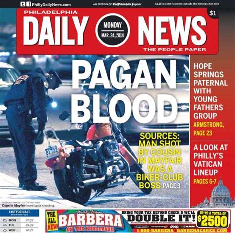 Pagans Motorcycle Club Leader Was Shot By His Cousin Story By
