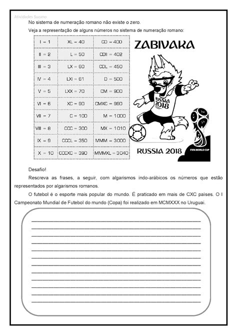 Ano N Meros Ordinais E Romanos Em Pdf Atividades Pedagogica Suzano