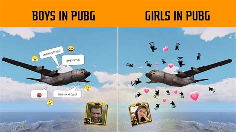 Girls Vs Boys In Pubg Mobile Plane Gamexpro Youtube