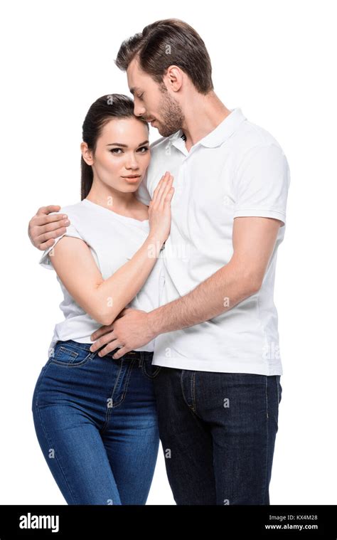 Young Embracing Couple Stock Photo Alamy