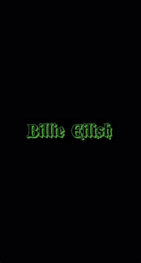 Billie Eilish Logo Wallpaper Billie Eilish Logo Wallpapers