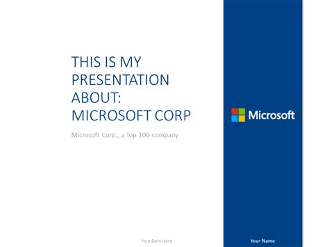 Microsoft Powerpoint Template Marine