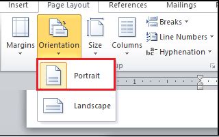 How To Change Page Orientation In Word Document Javatpoint