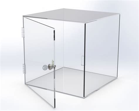 Perspex Lockable Display Caseboxcube Clear Acrylic