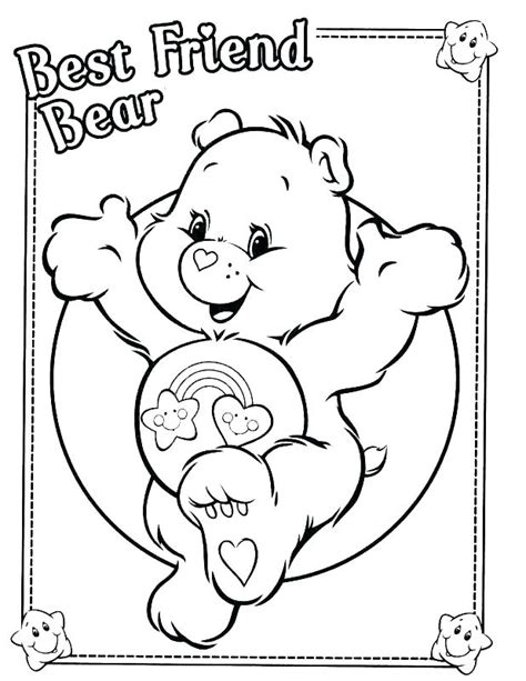 Lucky Care Bear Coloring Pages At Free Printable