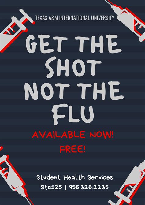 Printable Flu Shot Flyer Templates