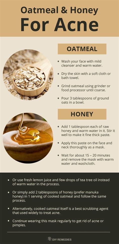 Use honey for skin benefits like hydration in order to reduce the appearance of large, open pores. Use The Power Of Oatmeal And Honey To Get Rid Of Acne ...