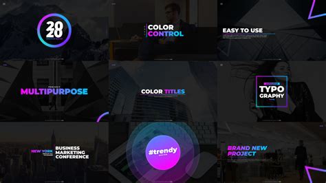 Gradient Titles With Bg Motion Graphics Templates Motion Array