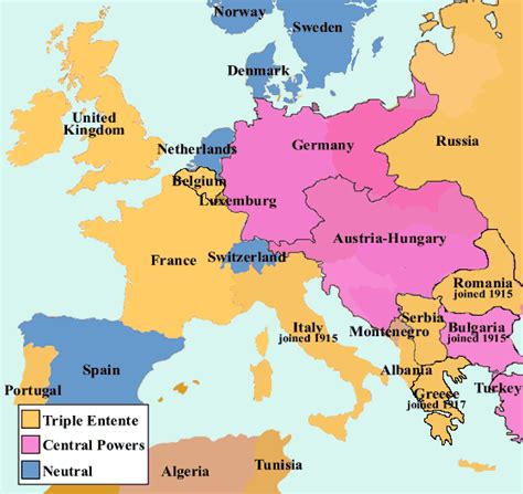 World Map Of Europe Before And After The First World War