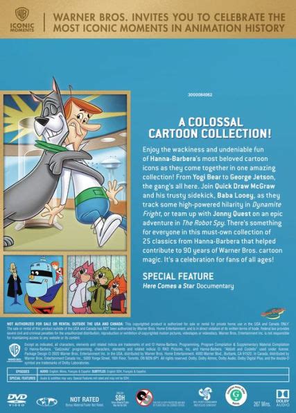 Best Of Warner Bros 25 Cartoon Collection Hanna Barbera 2 Discs