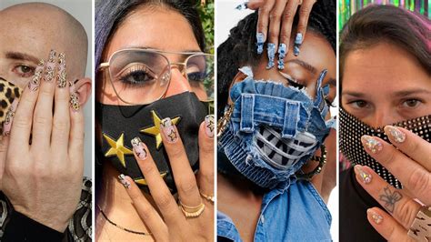Cute Matching Nail Art and Face Mask Ideas From ...
