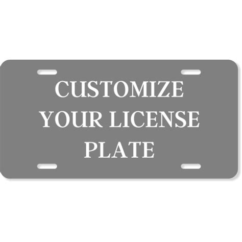 Design Your Own Front License Plate 904 Custom