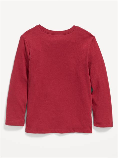 Graphic Crew Neck Long Sleeve T Shirt For Toddler Girls Old Navy