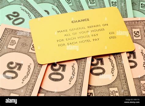 Monopoly Chance Card Hi Res Stock Photography And Images Alamy