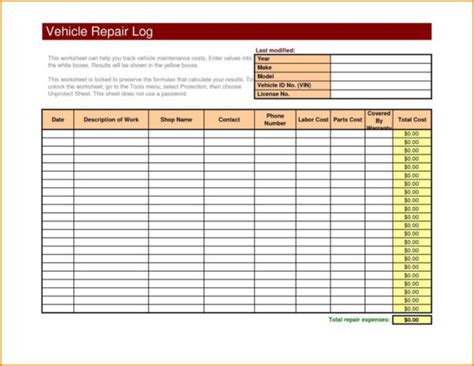 Vehicle Maintenance Tracking Spreadsheet With Regard To Maintenance