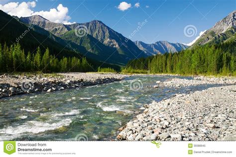 Sumak River Sayan Mountains Russia Stock Image Image Of Riverside