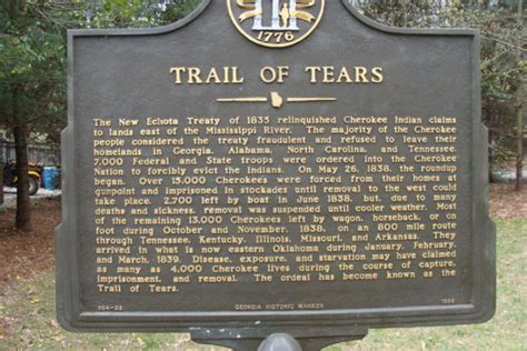 Trail Of Tears Georgia Historical Society