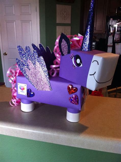 Diy Unicorn Valentines Box Diy Cuteness Kids Craft