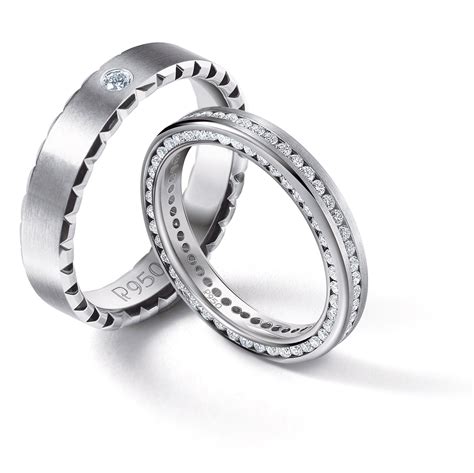 Uniquely Textured Platinum Couple Rings Eternity Style Jl Pt 528 Single Diamond Ring Eternity