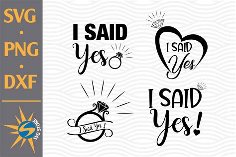 I Said Yes Graphic By SVGStoreShop Creative Fabrica