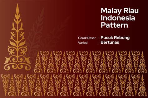 Pattern Malay Riau Batik Songket Tenun Weaving Corak Motif Pucuk