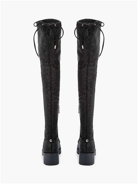 Carvela Tammy Over The Knee Boots Black At John Lewis And Partners