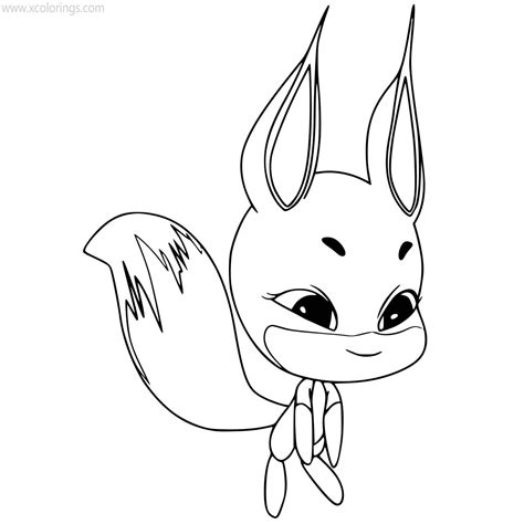 Miraculous Ladybug Coloring Pages Trixx Kwami