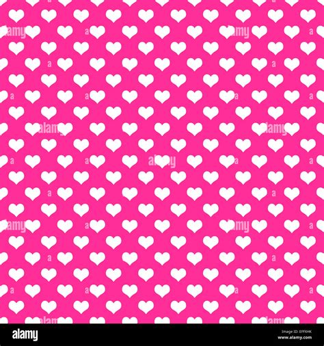 Pink And White Hearts Polka Dot Pattern Hearts Stock Photo Alamy