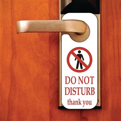 Please Do Not Disturb Door Sign