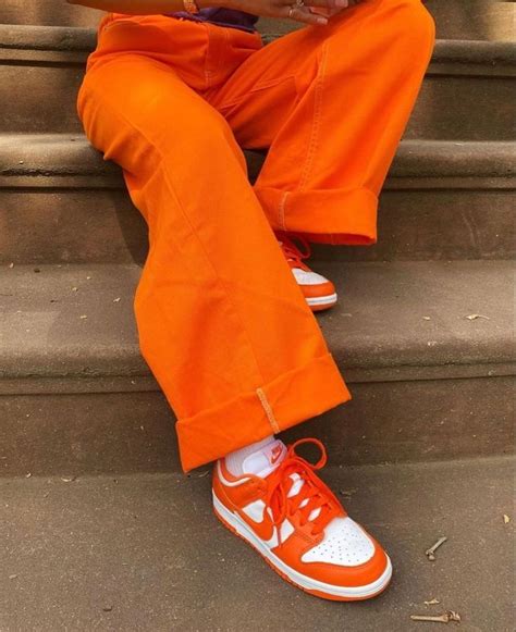 Pin By Her On Orange Crush Orange Outfit Orange Aesthetic Fashion