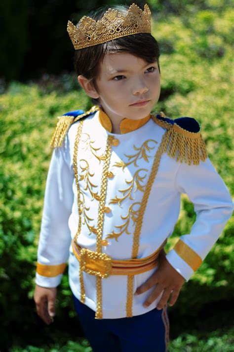 Prince Charming Costume For Boy In Royal Blue And Gold Disney Etsy