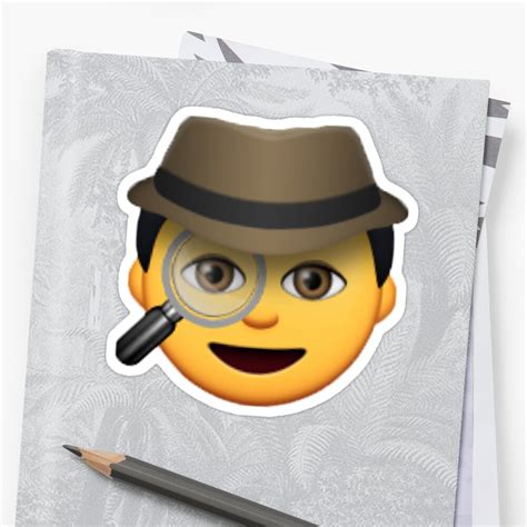 Detective Emoji Stickers By Khavens Redbubble